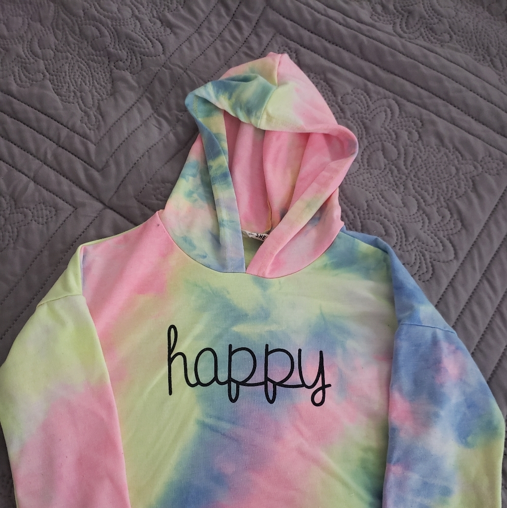 Girls crop top hoodie